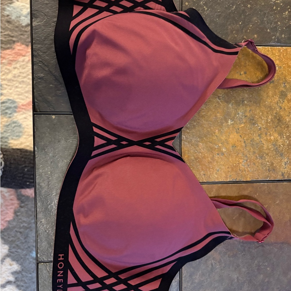 Honeylove Mauve and Black Bra